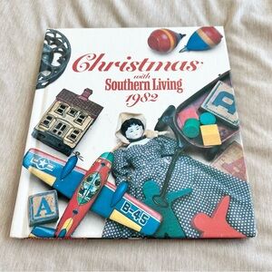 Vintage 1982 Christmas with Southern Living Hardcover Holiday Book Decor
